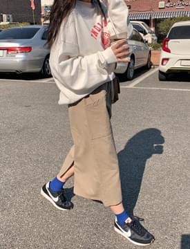 Cargo banding long skirt 裙子