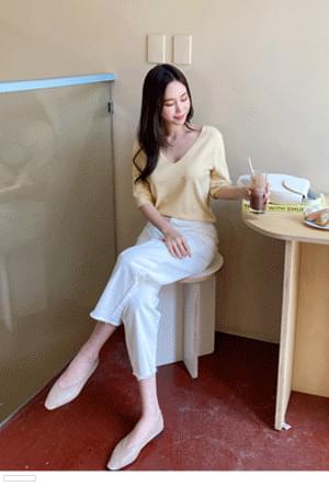 편안한일자트임 팬츠