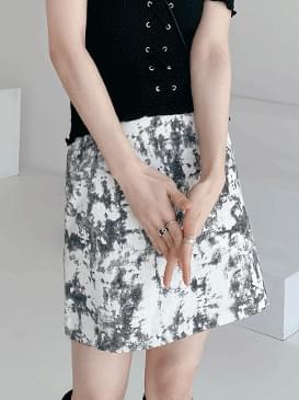 Tie-dye mini skirt