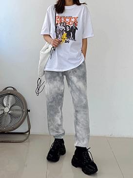 Tie-dye Celine Jogger Pants