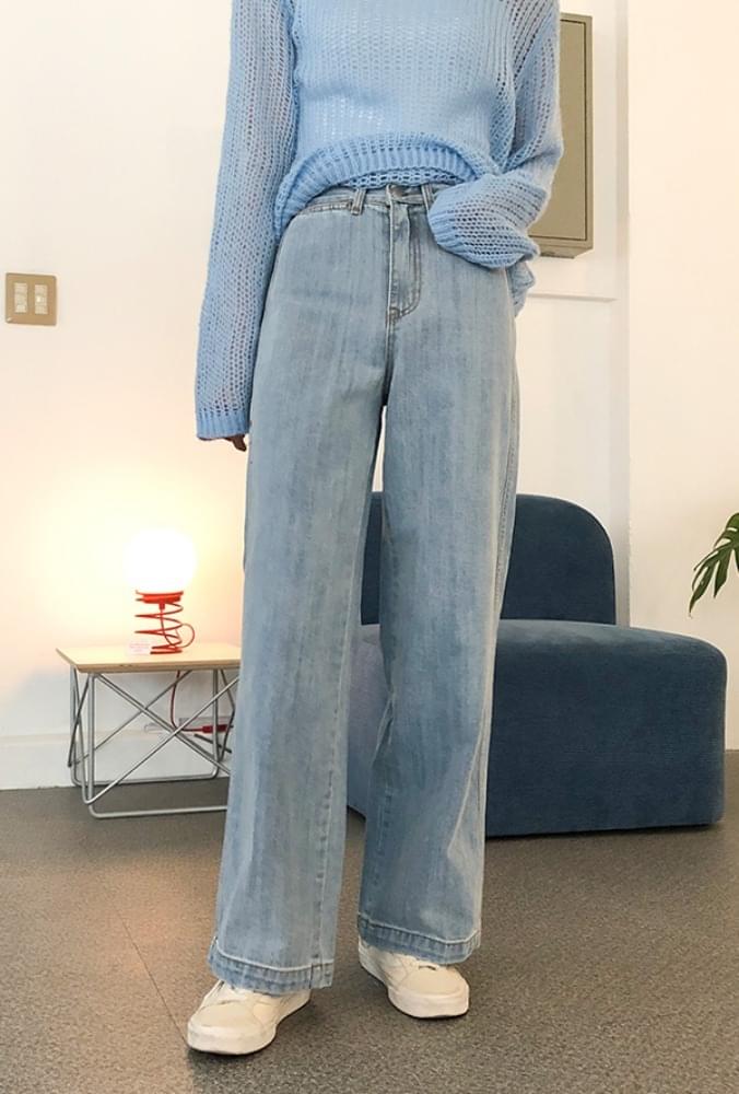 Light blue wide pants パンツ