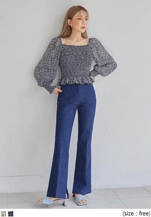 RIVE PATTERN SMOKE CHIFFON BLOUSE ブラウス