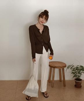 칼로리 골지 밴딩팬츠
