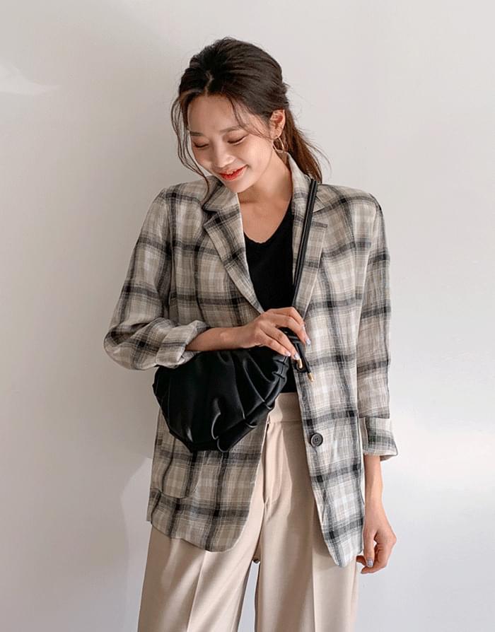 Royal Linen Check Jacket jacket