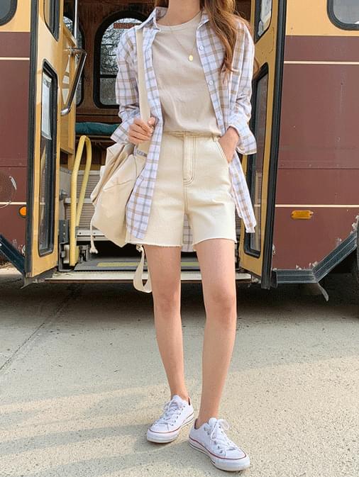 Creamy Late Banding Pants 4 ショートパンツ