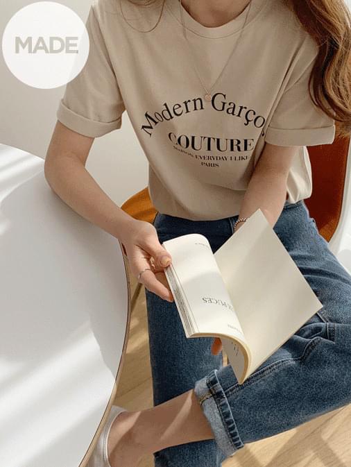 Modern Lettering Short Sleeve T-Shirt