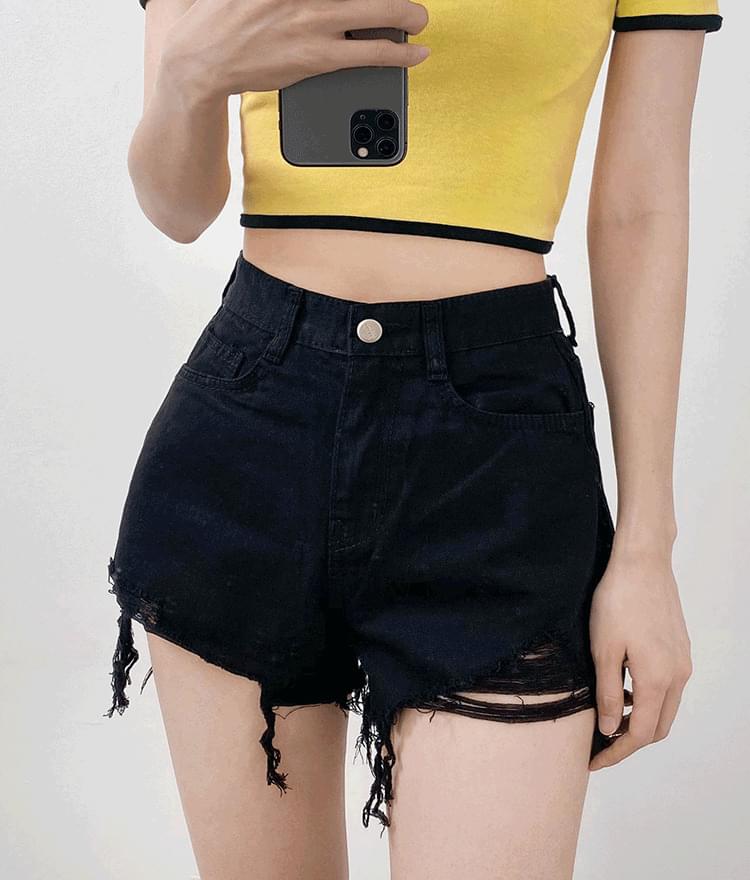 640 삼색 데미지 팬츠