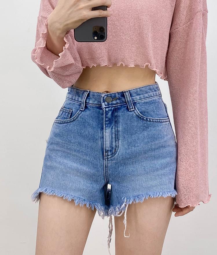 622 하이웨스트 블루 팬츠