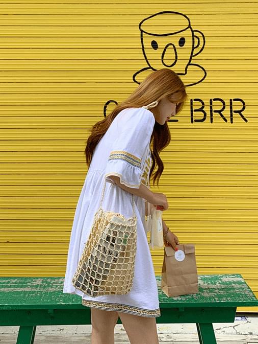 Alibaba embroidered flare dress
