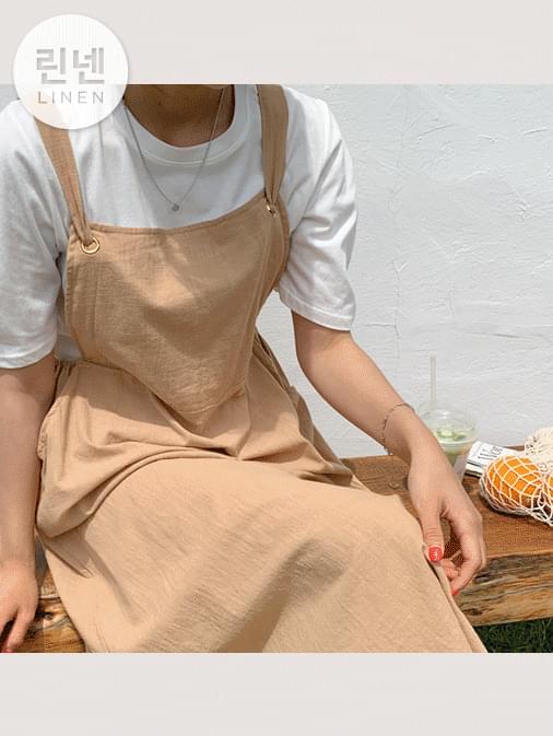 Joy Linen Mood Suspender Long Dress