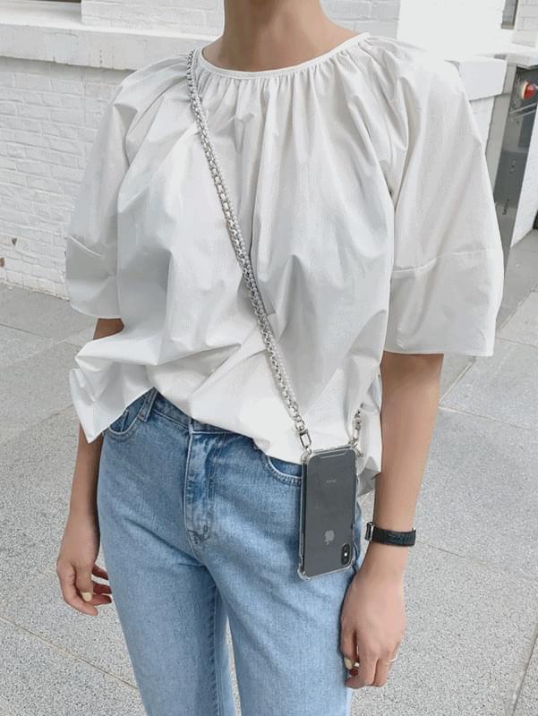 Back coin blouse
