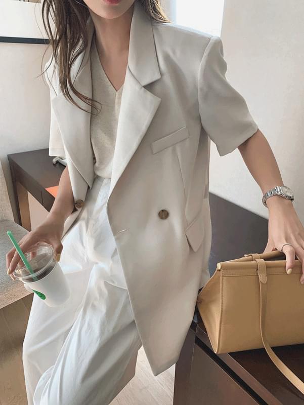 Boxy Fit One Button Jacket