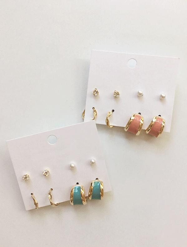 Rabbit earrings set