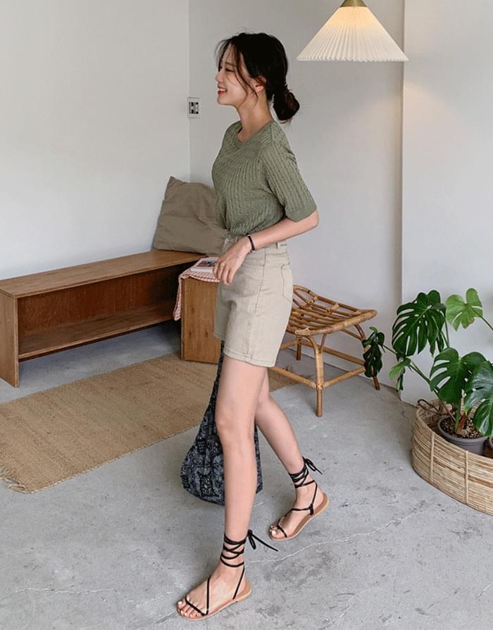 쫀쫀 High waist shorts