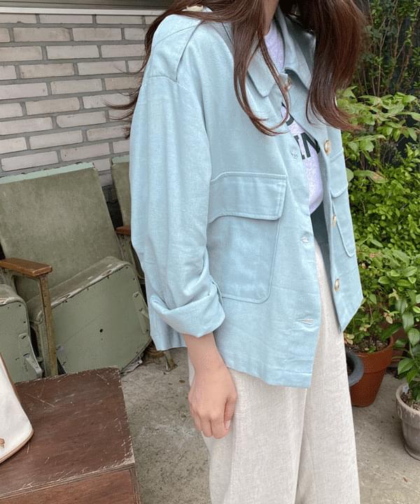 앤드 린넨 숏자켓