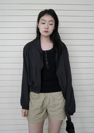 sporty crispy banding shorts ショートパンツ