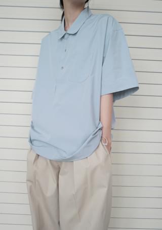 over-fit shirt or anorak ブラウス