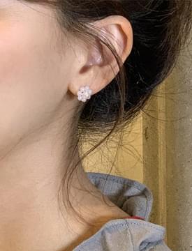 Flower Pearl & Ring Earring SET イヤリング