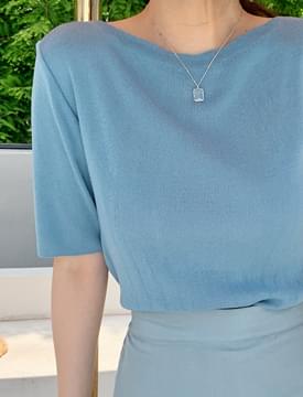 Square Beads Chain Necklace ネックレス