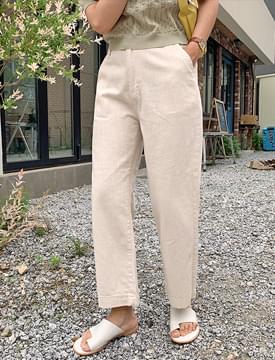 Creme cotton banding pants パンツ