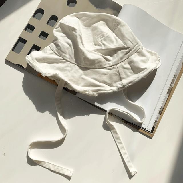 올풀림 턱끈 벙거지 모자 2color