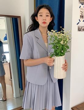 뮤즈 테일러드반팔자켓 (4color)