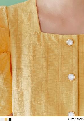 JEWELRY WRINKLE PUFF 1/2 BLOUSE