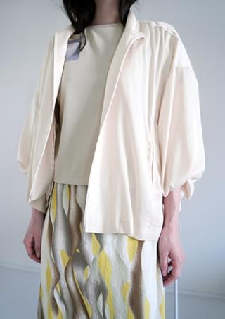 composed zip-up jumper (3c)
