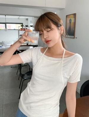 Slim Fit Linen Layered Tea