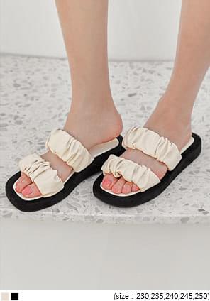 CITY SHIRRING SLIPPER
