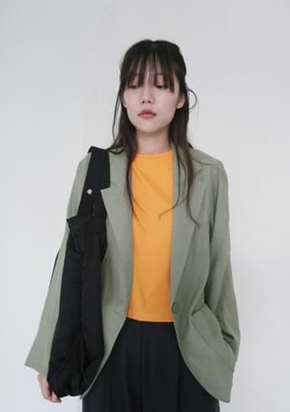 linen single jacket (2colors)