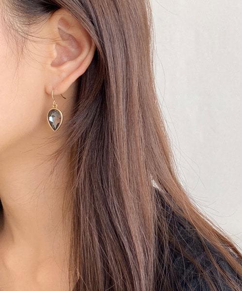 cubic drop earring