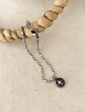 Silver Chain Pendant Bracelet