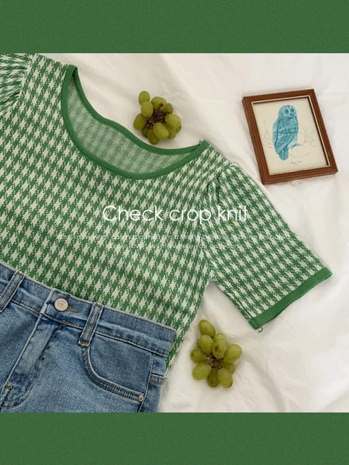 Serine Check Color Yomi Knit