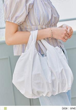 NYLON SHIRRING TOTE BAG