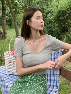 Heart Pendant Layered Necklace Set