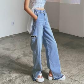 Grunge zit wide pants