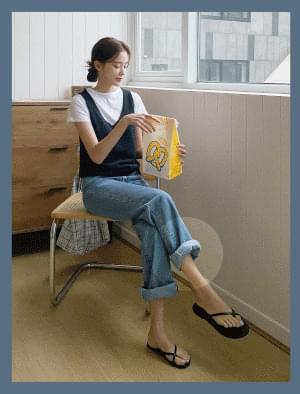 Vintage semi-boots cut denim pants