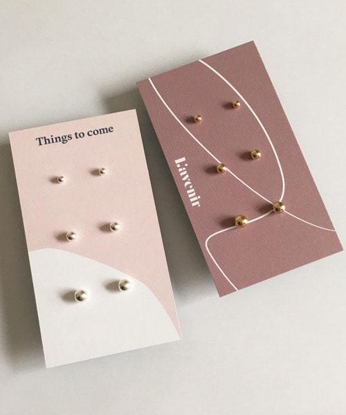 ball earring set