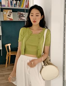 Melody Cropped Cardigan SET
