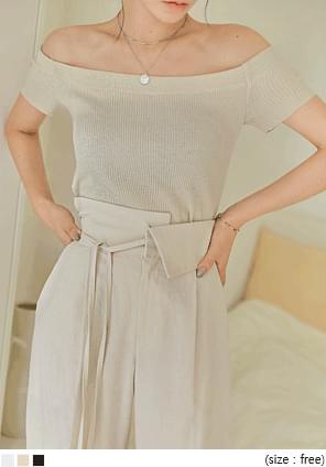 ZENS GOLGI OFF SHOULDER 1/2 KNIT