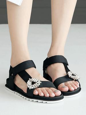 Fitz Velcro Strap Sandals 3cm