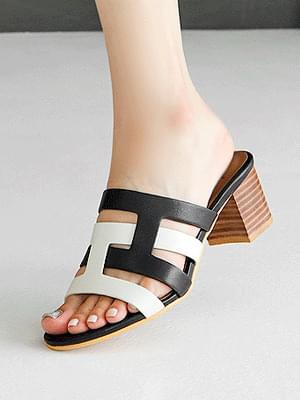 Nitea leather mule slippers 5 cm