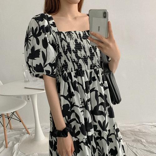 Plum Smoke Long Dress