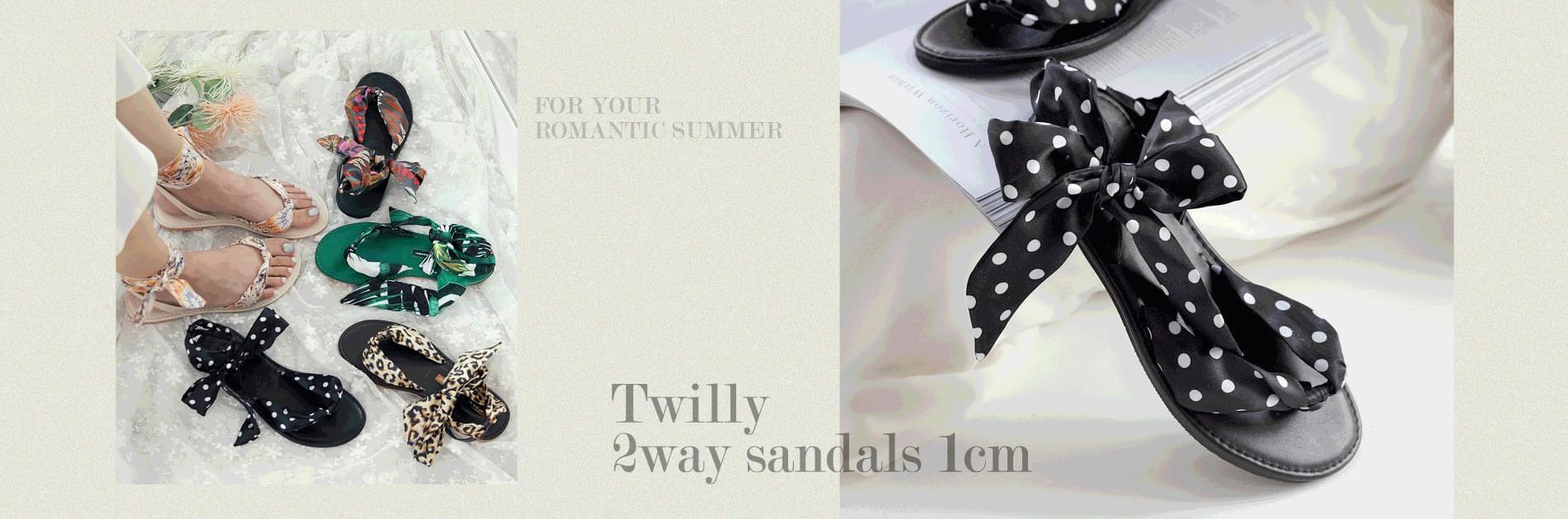Twilly 2 way sandals 1 cm