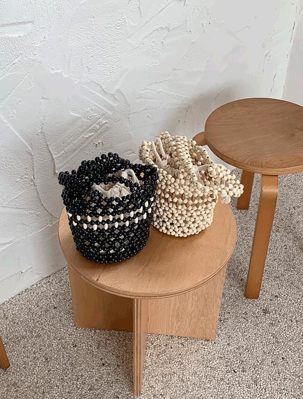 Medium wood pouch bag