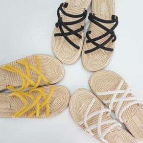 Line strap slippers