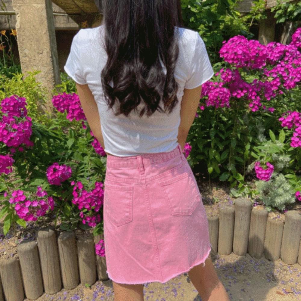 mini skirt cutting