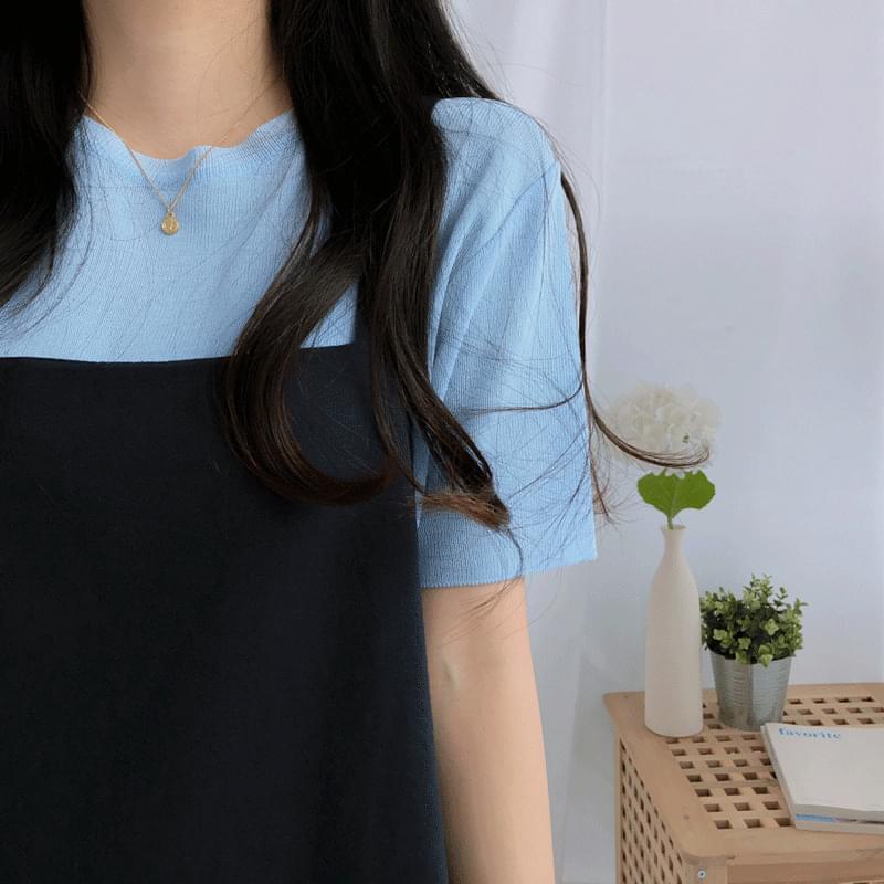 Jelly Crop Short Sleeve Knit