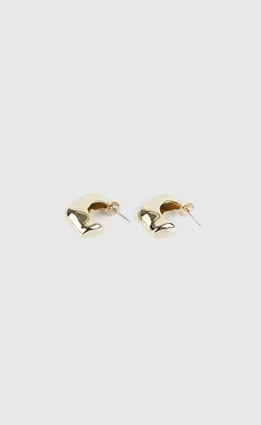 Modern stone earrings